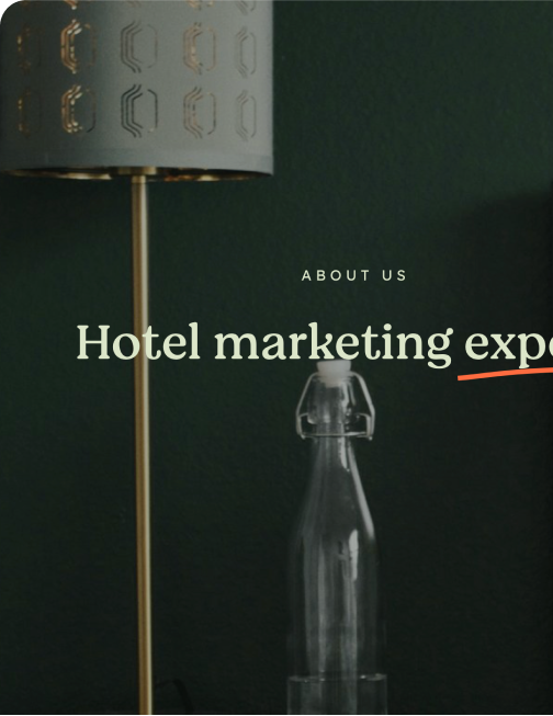 Hotel Marketing - Hospitality Services Ad